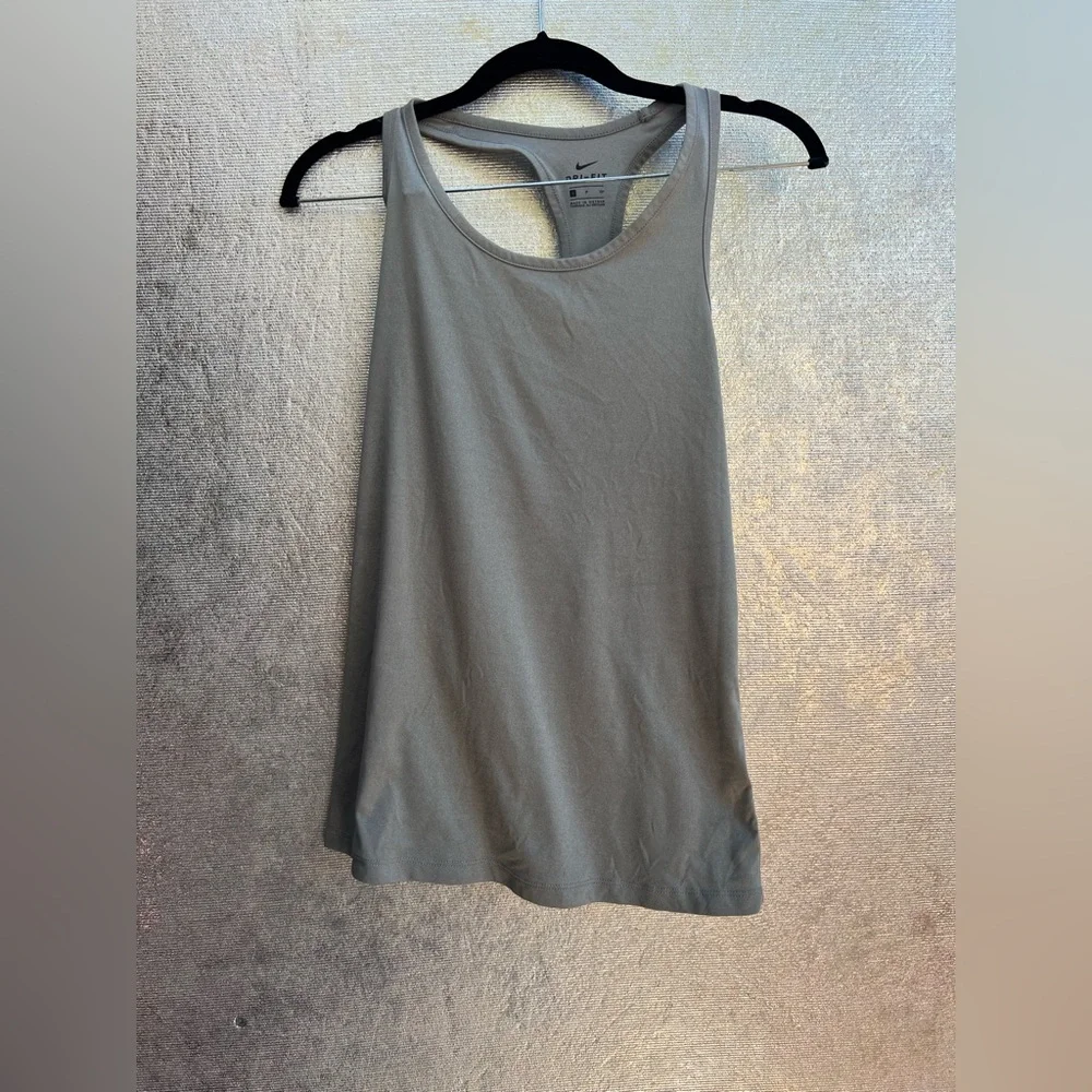 Nike Gray Racerback Tank - Picture 2 of 5